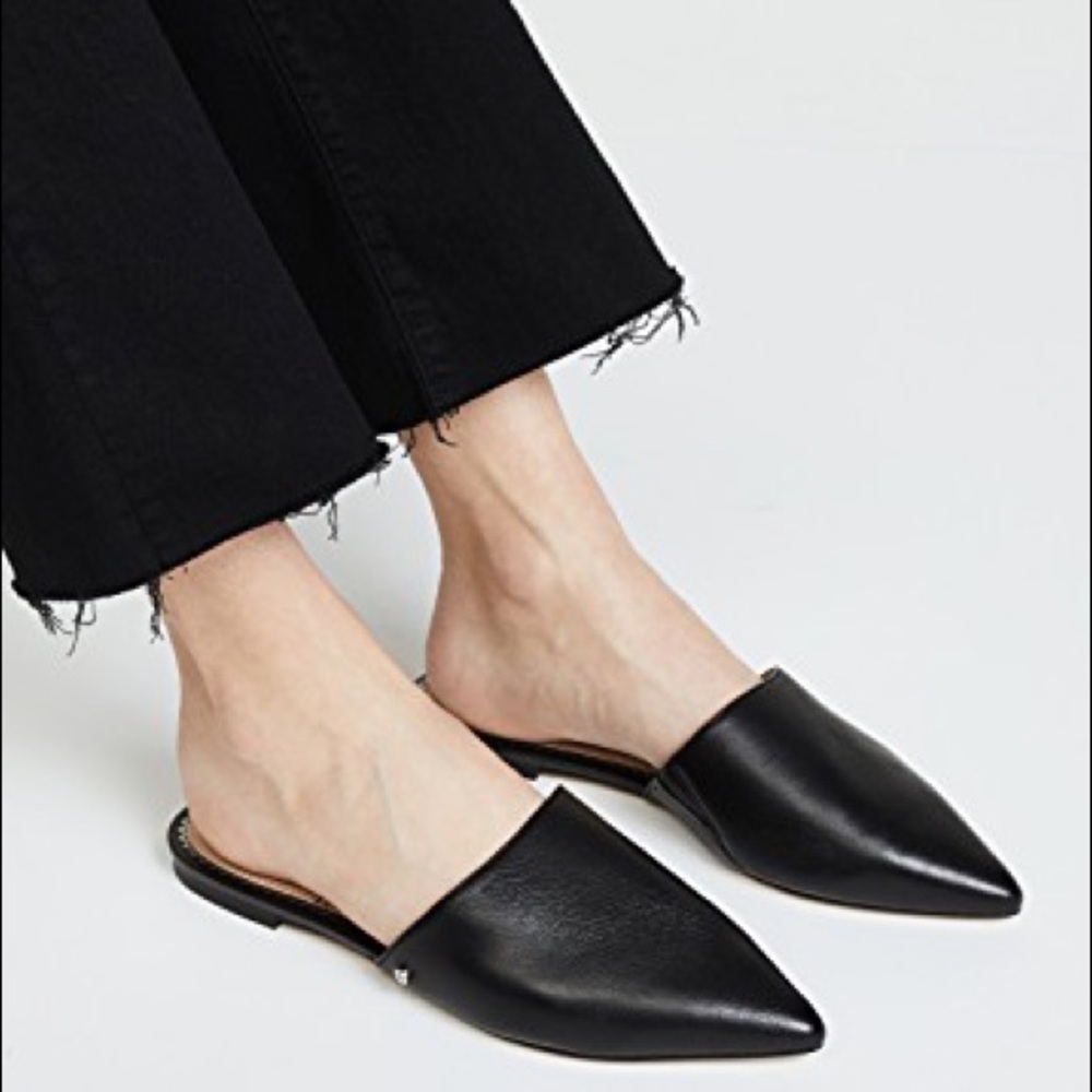 SAM EDELMAN ‘RUMI’ Leather Pointed Toe Flat Mule